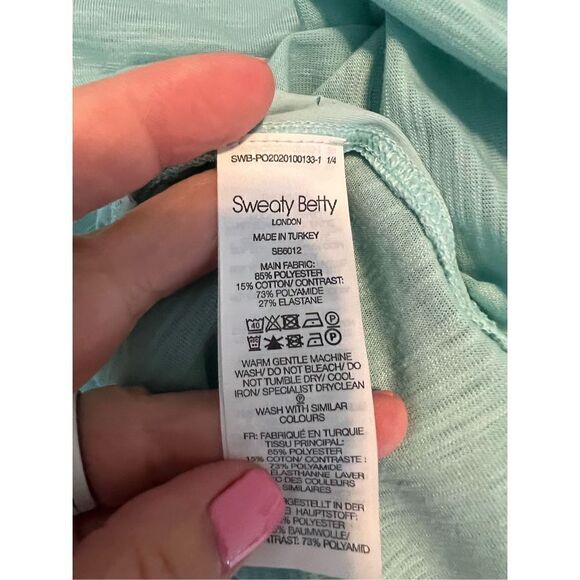Sweaty Betty Womens Teal Blouse Size M - Picture 4 of 4